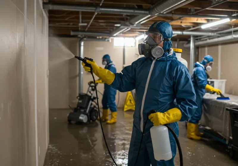 Basement Sanitization and Antimicrobial Treatment process in Cherokee, NC